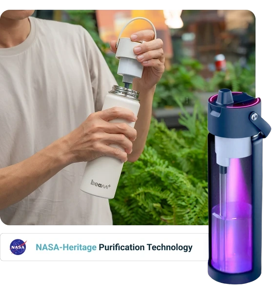 UV Brite Beam+ water bottle